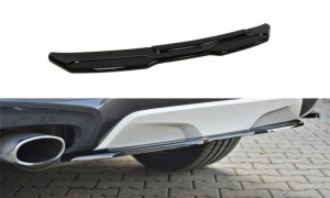 Splitter tylny srodkowy BMW X4 M-Pack (bez dyfuzora) (czarny mat)