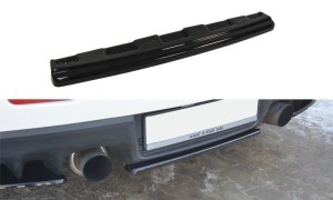 Splitter tylny srodkowy Mitsubishi Lancer Evo X (bez dyfuzora) (czarny połysk)