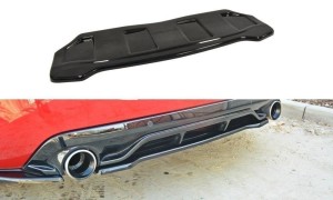 Splitter tylny srodkowy Peugeot 308 II GTI (bez dyfuzora) (czarny połysk)