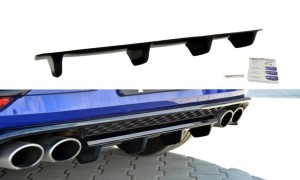Splitter tylny srodkowy Volkswagen Golf MK7 R Polift (czarny mat)