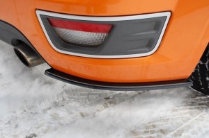 Splittery tylne boczne Ford Focus ST MK2 (czarny połysk)