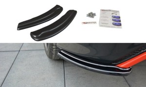 Splittery tylne boczne Ford Focus ST-Line MK3 FL (czarny mat)