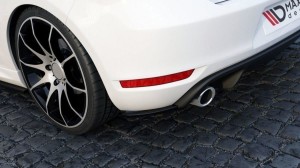 Splittery tylne boczne Volkswagen Golf MK6 GTI 35th (czarny połysk)