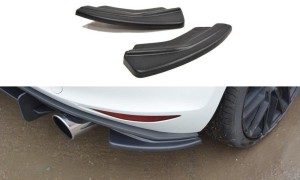 Splittery tylne boczne Volkswagen Golf MK7 GTI (czarny połysk)