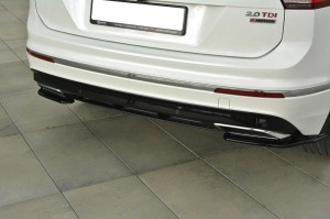 Splittery tylne boczne Volkswagen Tiguan MK2 R-Line (czarny połysk)