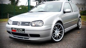 Splitter przedni Volkswagen Golf MK4 (do zderzaka przedniego 25th) (carbon look)