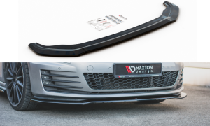 Splitter przedni V2 Volkswagen Golf MK7 GTI (czarny połysk)