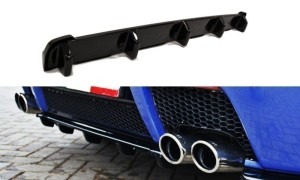 Splitter tylny srodkowy Alfa Romeo 147 GTA (z dyfuzorem) (czarny połysk)