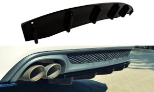 Splitter tylny srodkowy Audi A6 C7 S-Line Avant (czarny mat)
