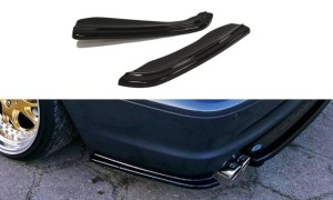 Splittery tylne boczne BMW 3 E46 M-Pack Coupe (czarny mat)
