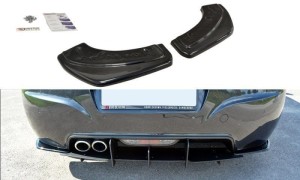 Tylne boczne splittery Peugeot RCZ (czarny mat)