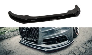 Splitter przedni Racing Audi A6 C7 S-Line (2 splittery - 1 zestaw) (czarny mat)