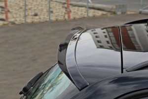Przedłużenie spojlera BMW 3 E91 M-Pack Polift (czarny mat)