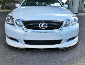 Splitter przedni V1 Lexus GS 300 MK3 Polift (czarny połysk)
