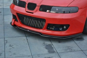 Splitter przedni V1 Seat Leon MK1 Cupra (czarny połysk)