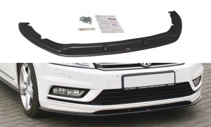 Splitter przedni V1 Volkswagen Passat B7 R-Line (czarny połysk)