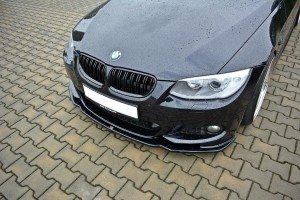 Splitter przedni V2 BMW 3 E92 M-Pack Polift (carbon look)