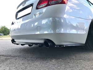 Splitter tylny srodkowy Lexus GS 300 MK3 Polift (z dyfuzorem) (czarny mat)
