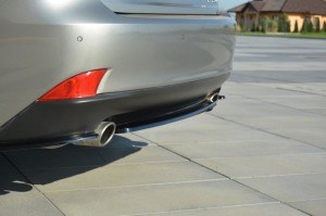 Splitter tylny srodkowy Lexus IS MK3 T (bez dyfuzora) (czarny mat)