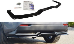 Splitter tylny srodkowy Lexus NX MK1 H (bez dyfuzora) (czarny połysk)
