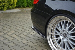 Splittery tylne boczne BMW 3 E92 M-Pack Polift (czarny połysk)