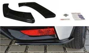 Splittery tylne boczne Honda Civic MK9 Polift (czarny połysk)