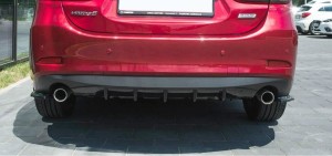 Splittery tylne boczne Mazda 6 GJ (MK3) Polift (czarny połysk)