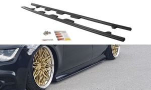 Dokładki progów Audi S7 / A7 S-Line C7 (czarny połysk)