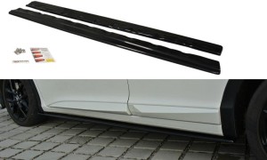 Dokładki progów Honda Civic MK9 Polift (czarny połysk)