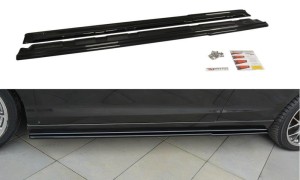 Dokładki progów Renault Laguna MK 3 Coupe (czarny połysk)