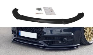 Splitter przedni V1 Audi S7 / A7 S-Line C7 (czarny mat)