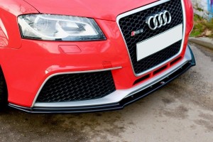 Splitter przedni V1 Audi RS3 8P (czarny połysk)