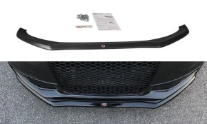 Splitter przedni V1 Audi S4 B8 FL (czarny mat)
