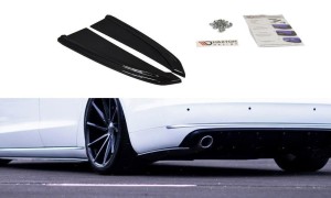 Splittery tylne boczne Audi A8 D4 (czarny mat)