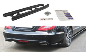Splittery tylne boczne Mercedes CLS C218 (czarny mat)