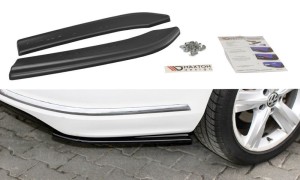 Splittery tylne boczne Volkswagen Passat B7 R-Line Variant (czarny mat)