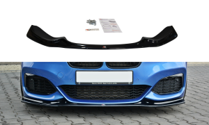 Splitter przedni V3 BMW 1 F20/F21 M-Power (czarny mat)