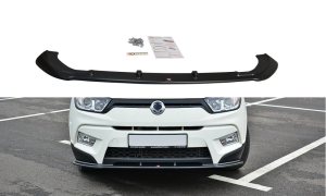 Przedni splitter V1 Ssangyong Tivoli (czarny mat)