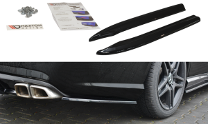 Tylne boczne splittery Mercedes-Benz E63 AMG W212 (czarny mat)