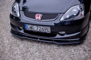 Splitter przedni V1 Honda Civic EP3 (MK7) Type-R/S Polift (czarny połysk)
