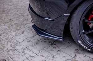 Splittery tylne boczne Honda Civic EP3 (MK7) Type-R/S Polift (czarny mat)