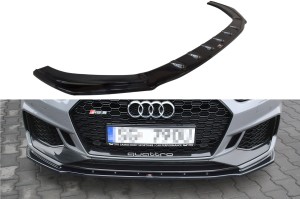 Splitter przedni V1 Audi RS5 F5 Coupe / Sportback (czarny połysk)