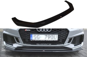 Splitter przedni V2 Audi RS5 F5 Coupe / Sportback (czarny połysk)