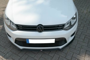 Przedni splitter Volkswagen Polo MK5 R WRC (czarny połysk)