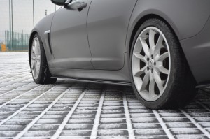 Dokładki progow Jaguar XF (X250) MK1 Sportbrake S-PACK (czarny połysk)