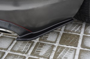 Splittery tylne boczne Jaguar XF (X250) MK1 Sportbrake S-PACK (czarny połysk)