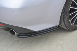 Tylne boczne splittery Mazda 6 MK2 Sport / Hatchback (GH) Przedlift (czarny połysk)