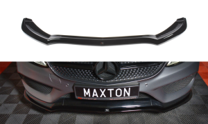 Przedni splitter V1 Mercedes- Benz C-Class W205 Coupe AMG-Line (czarny połysk)