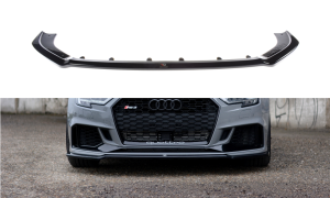 Splitter przedni V2 Audi RS3 8V FL Sedan (czarny połysk)