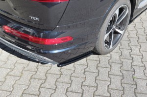 Splittery tylne boczne Audi SQ7 / Q7 S-Line MK2 (czarny połysk)